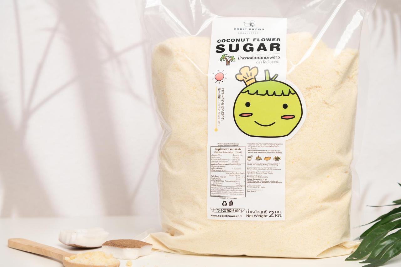 น้ำตาลช่อดอกมะพร้าว 2 กิโลกรัม Caster Sugar 1 ถุง