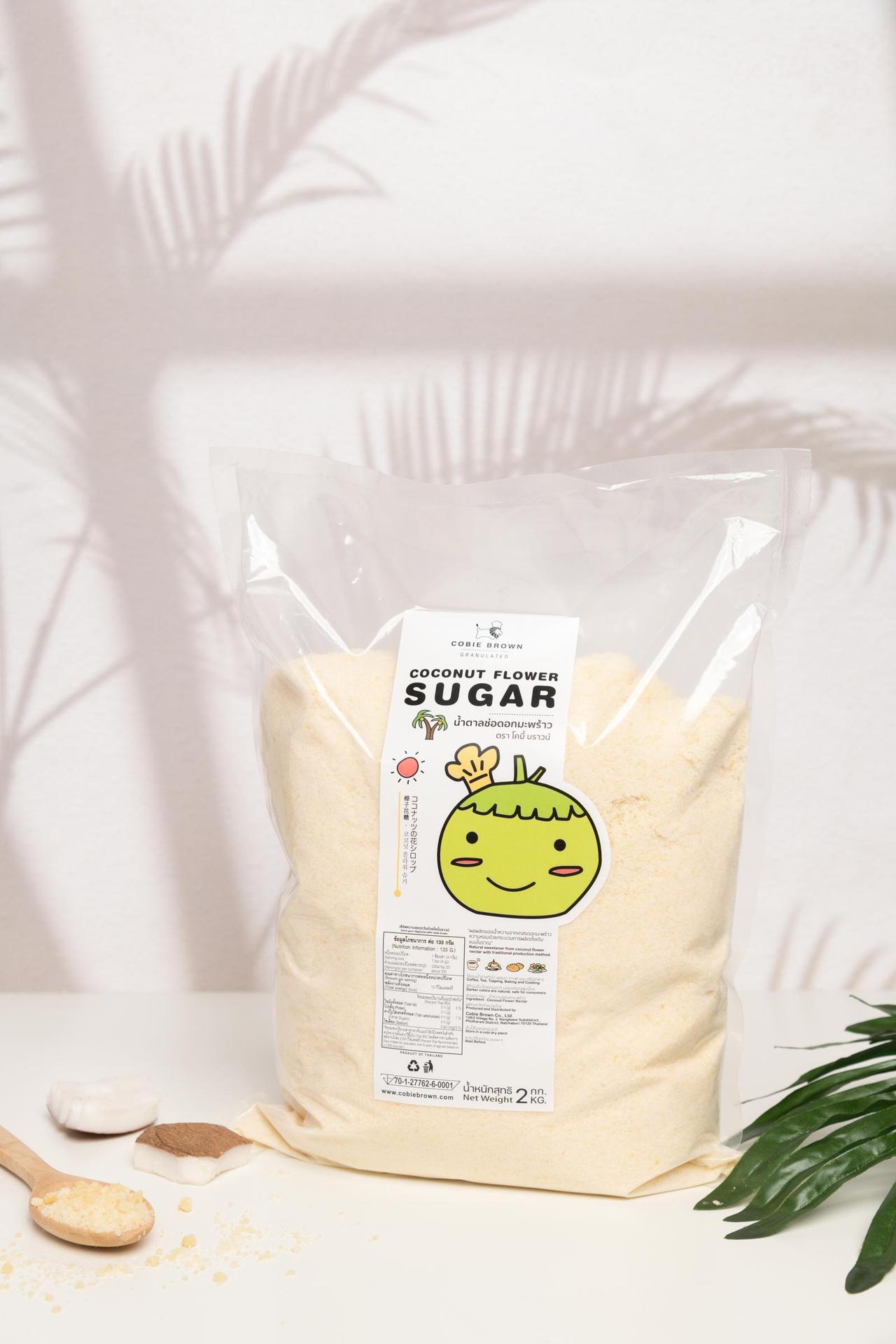 น้ำตาลช่อดอกมะพร้าว 2 กิโลกรัม Caster Sugar 1 ถุง