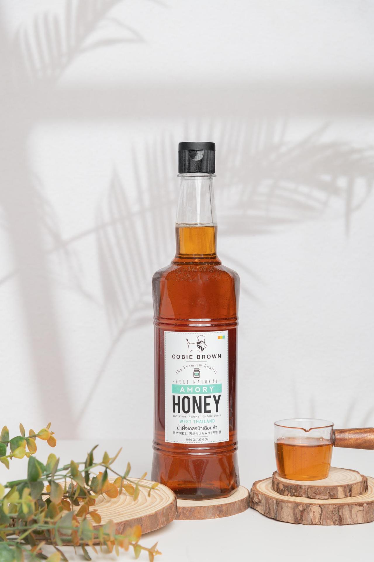 น้ำผึ้งเกสรดอกไม้ป่า Amory 1050 กรัม 1 ขวด