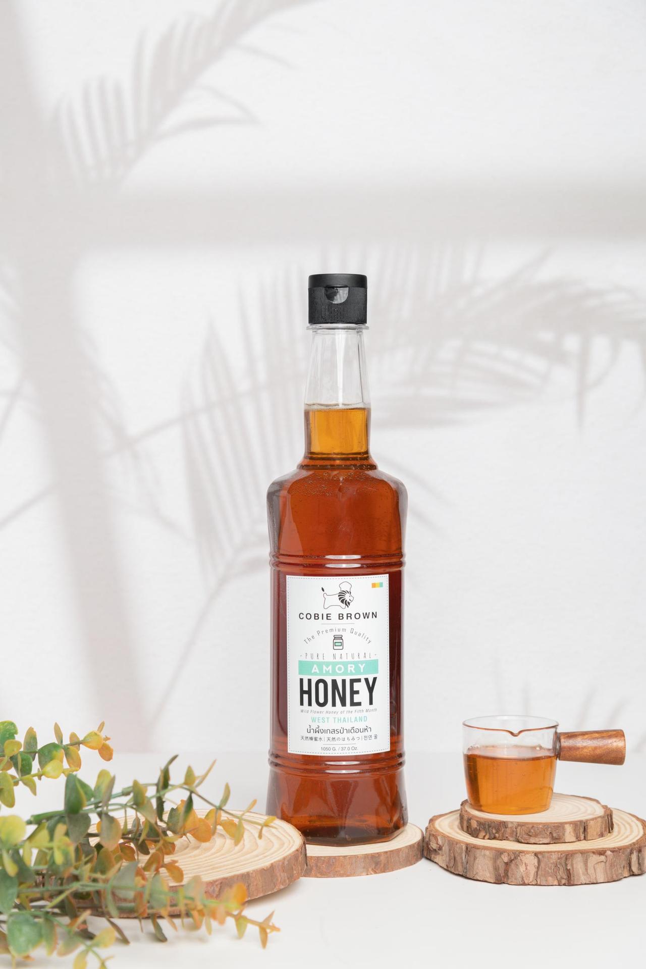 น้ำผึ้งเกสรดอกไม้ป่า Amory 1050 กรัม 1 ขวด